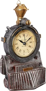 Orologio da parete Steampunk decorazione treno locomotiva, 9 pollici, multicolore - Foto 1 di 7