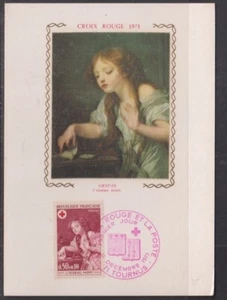 France 1971 Red Cross Maxicard  - Tournus Unaddressed - Bild 1 von 1