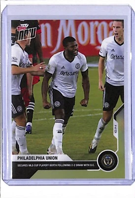 2020 TOPPS NOW MLS #38 PHILADELPHIA UNION - PRINT RUN 55 - MLS CUP PLAYOFF BERTH - Image 1 of 2
