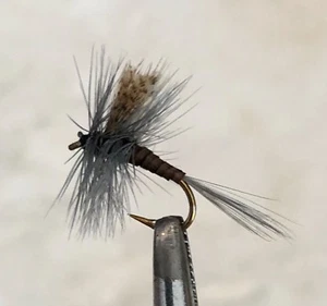 QUILL GORDON - DRY FLY FISHING FLIES - 10 FLIES X SIZE #14 - Picture 1 of 9