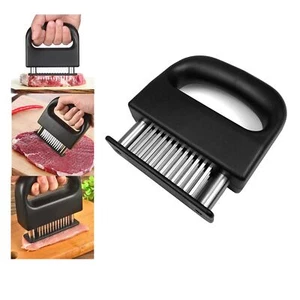 Meat Tenderizer with 48 Stainless Steel Needle Blades for Beef Chicken Steak - Picture 1 of 6