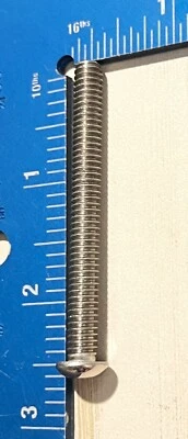 2) Pernos de cabeza de botón de 1/4"-20 x 2-1/2" Harley Davidson Softail Dyna Inspection Co Foto 1 de 3