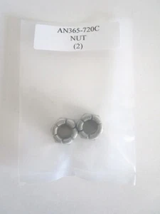 AN365-720C Dado esagonale 7/16-20 acciaio affettato autobloccante MS20365-720C - Lotto di 2 - Foto 1 di 3