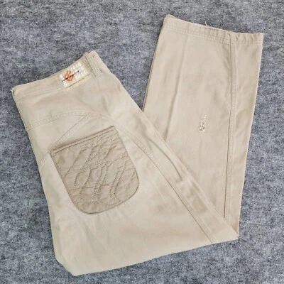 Vintage Rocawear Jeans Mens 40x34 Khaki Denim Quilted Pockets Baggy Y2K HipHop - Image 1 of 4