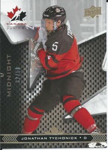  2018-19 Upper Deck UD Team Canada Juniors JONATHAN TYCHONICK #41 Midnight 32/50