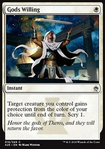 MRM ENGLISH 4x Gods willing - A la gr�ce des dieux MTG magic M25 - Picture 1 of 1