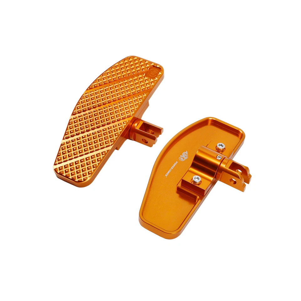 8.0" Orange Mini Foot Floorboards for Harley Breakout Fat Bob Low Rider ST FXBBS Foto 1 de 4