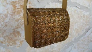 INDISCHE HANDGEFERTIGTE KLASSISCHE HOCHZEIT HANDTASCHE PARTY HANDTASCHE ABEND CLUTCH TASCHE RETRO - Bild 1 von 12