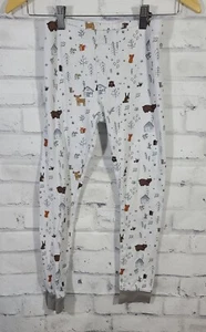 Woodland Print Kid's Pajama Pants, Sz 10 - Picture 1 of 5