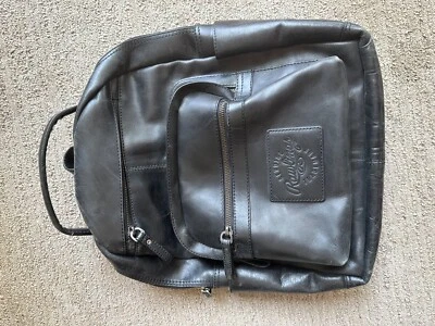 Mochila Rawlings RS10057-BLK couro genuíno média - preta - Imagem 1 de 3