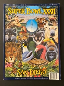 Super Bowl XXXII 32 Denver Broncos vs Green Bay Packers NFL Football Program - Picture 1 of 2