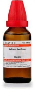 Dr Willmar Schwabe Acidum Aceticum Dilution 30ml Choose Potency Free Shipping - Picture 1 of 7