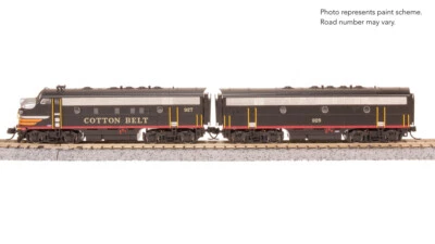 Broadway Limited 9250 N Scale F7 AB-Units Cotton Belt #927/928 DCC Sound New - Image 1 of 4
