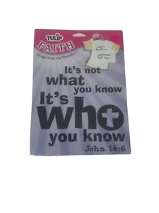 Religious Bible Verse Iron on T Shirt Transfer John 14:6 - Picture 1 of 2