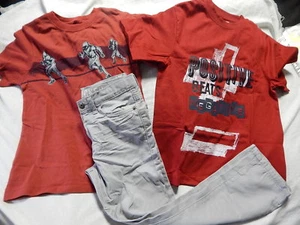 NWT 7 GYMBOREE SPY GUYS TOPS & CRAZY 8 ROCKER JEANS - Picture 1 of 4