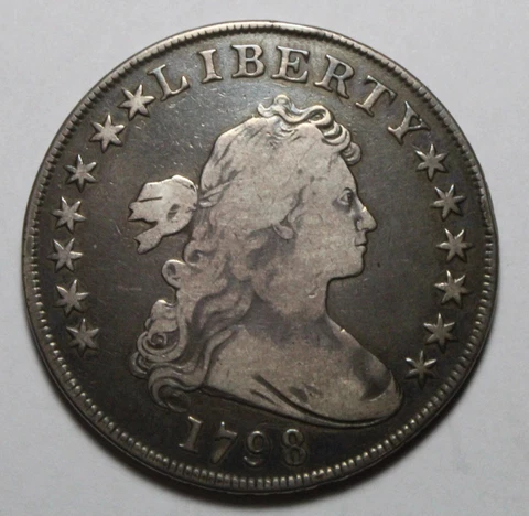1798 Bust Silver Dollar DU302 Cover