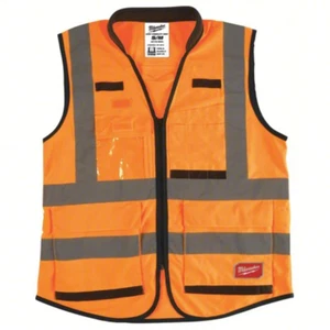Milwaukee 48-73-5051 High Visibility Orange Performance Safety Vest - S/M, New - Picture 1 of 2