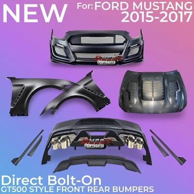 Спойлер крыло капот передний задний бампер для Ford Mustang GT500 2015-2017 годов выпуска - Изображение 1 из 4
