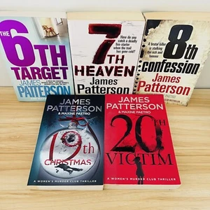 Womens Murder Club By James Patterson 6 7 8 19 20 Large PB Lot Crime Thriller - Picture 1 of 18
