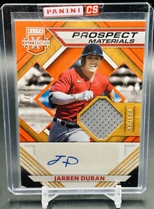 Jarren Duran Elite Extra Edition Patch Auto Orange Parallel /99 Red Sox 2021 - Picture 1 of 2
