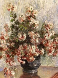 Biglietto con busta - CRISANTEMI di Claude Monet Francese #2019 - Foto 1 di 4