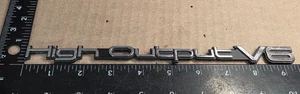 PONTIAC CIRCA '80 HIGH OUTPUT V6 EMBLEM 9.5" (6233) - Picture 1 of 11
