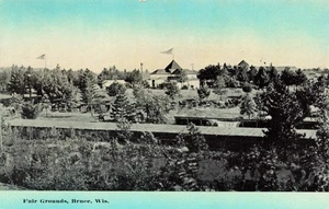 Bruce Wisconsin Fair Grounds Vintage Postcard - Picture 1 of 2