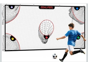 12x6’ Soccer Target Goal Training Net w/ 5 Scoring Zones Practice Shooting/Shots - Picture 1 of 9