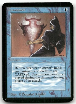 Unsummon (NM) Alpha Edition LEA Magic MTG - Image 1 of 2