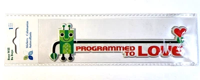 Robots Programmed To Love Boys Will Be Boys ATD Puffy Stickers - Image 1 of 2