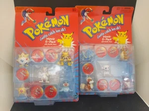 2x Packs Of Hasboro Vintage Pokemon Movie 5-pack. - Picture 1 of 15