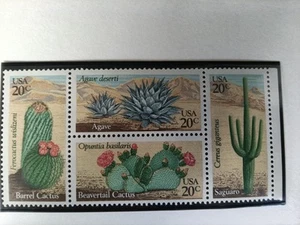 Block of 4 stamps - Scott 1942-45 - 20 cent - Cactus - 1981 - MNH - Picture 1 of 1