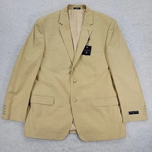 Blazer cappotto sportivo uomo 46R marrone carmelo casual preppy nuovo con etichette Saddlebred 100% cotone - Foto 1 di 13