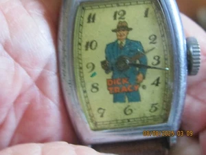Vintage 1930s ORIGINAL DICK TRACY COMIC CHARACTER watch NOT RUNNING - Picture 1 of 3