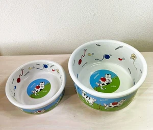 2 Cutie Cat Geschirr von Riviera Van Beers 6” und 5” *Top Zustand* - Bild 1 von 14