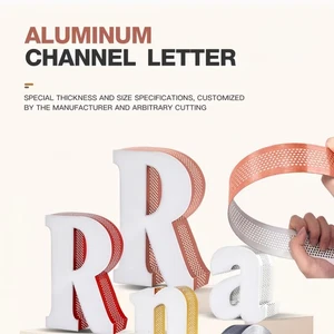 Letter Border Aluminum Perforated Flat Strip Coil for 3D Sign Letter Making - Picture 1 of 32