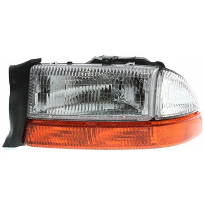 Conjunto de faróis para Dodge Dakota 1997-2004 driver certificado DOT CH2502122 - Imagem 1 de 4