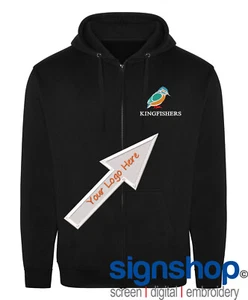 RX351 Pro Zip Hoodie Personalised Embroidered FREE Logo Setup - Picture 1 of 8