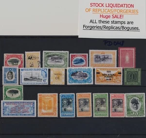 FORGERIES - Unsorted lot of forgeries - Inverted centers and errors , PD048 - Picture 1 of 1