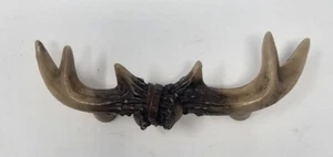 Deer ANTLER Elk ANTLERS Handle Drawer Pull Knob Cabinet Log Cabin / Lodge Decor - Picture 1 of 6