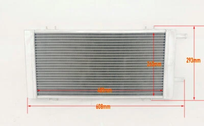 49 x 26cm Universal Aluminum Radiator Air to Water Intercooler Heat Exchanger - Immagine 1 di 4