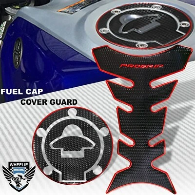 ХРОМИРОВАННАЯ КРАСНО-ЧЕРНАЯ ПРОФЕССИОНАЛЬНАЯ НАКЛАДКА НА ТОПЛИВНЫЙ БАК + ЗАЩИТА КРЫШКИ ГАЗОВОЙ КРЫШКИ 14-23 YZF R3/MT-03 - Изображение 1 из 4