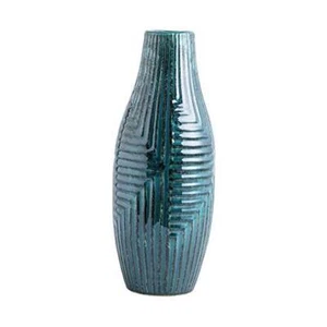 Ceramic Vase- Teal Vase for Home Decor, Flower Vase for Teal-13.8''H - Picture 1 of 6
