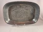 Vintage Duratale By Leonard "Give Us This Day Our Daily Bread" Pewter Plate