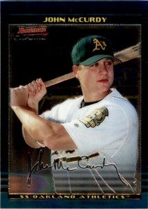 2002 BOWMAN CHROME DRAFT PICKS - RC #BDP26 JOHN MCCURDY OAKLAND ATHLETICS