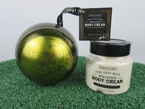 Brand New Beekman 1802 Goat Milk Vanilla Whipped Body Cream 8 oz & Gift Ornament - Picture 1 of 9