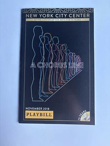 A Chorus Line Playbill Tony Yazbeck Robyn Hurder Melanie Moore Leigh Zimmerman - Imagen 1 de 10