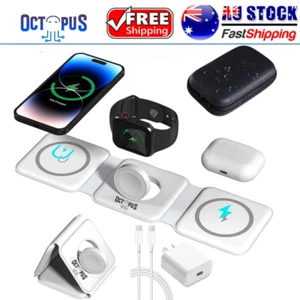 Octpus 3 in 1 Foldable Wireless Charger (with 20W PD Adapter and Case) - Picture 1 of 8