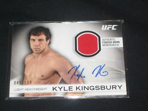 KYLE KINGSBURY UFC CERTIFIED AUTHENTIC SIGNED AUTOGRAPHED MEMORABILIA CARD /#D - Picture 1 of 2