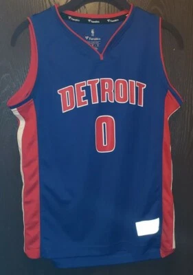 Баскетбольная футболка Blue Andre Drummond Detroit Pistons молодежная большая 14–16  - Изображение 1 из 2